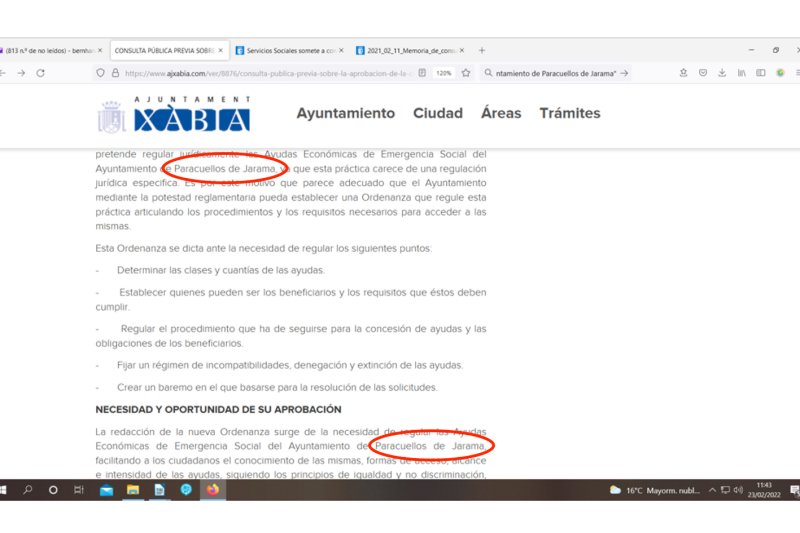OPINIÓN/PODEMOS XÀBIA: Transparencia, participación ciudadana y Paracuellos de Jarama OPINIÓN/PODEMOS XÀBIA: Transparencia, participación ciudadana y Paracuellos de Jarama