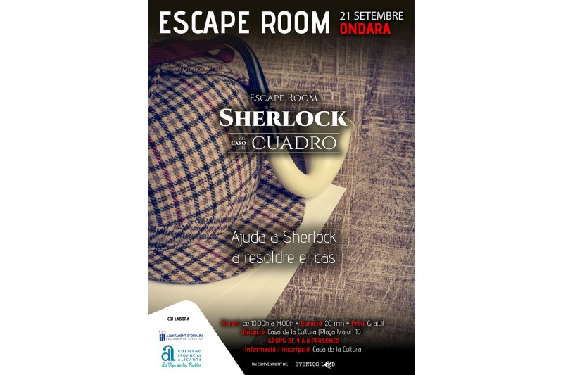 Ondara organitza un Escape Room gratuït pel proper dissabte Ondara organitza un Escape Room gratuït pel proper dissabte