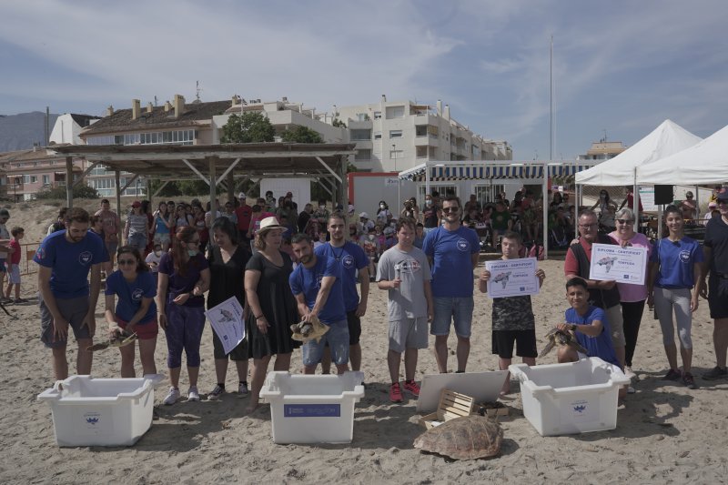 Dénia conmemora el Día Mundial de los Océanos con la suelta de tres tortugas recuperadas en el Oceanogràfic Dénia conmemora el Día Mundial de los Océanos con la suelta de tres tortugas recuperadas en el Oceanogràfic