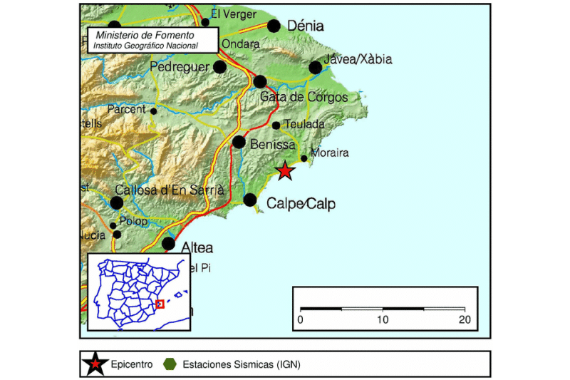 Otro terremoto afecta a Teulada con magnitud 3 y se deja sentir en otras localidades Otro terremoto afecta a Teulada con magnitud 3 y se deja sentir en otras localidades
