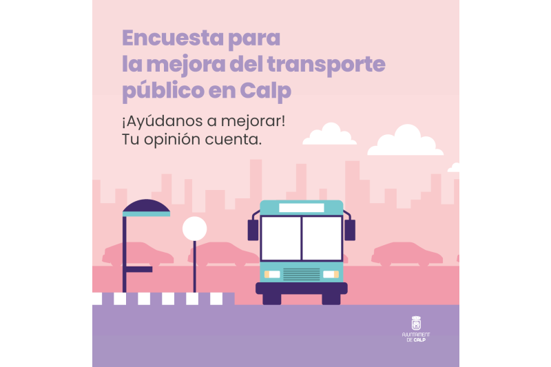 Calp pregunta  a los ciudadanos sobre las necesidades de transporte público  Calp pregunta  a los ciudadanos sobre las necesidades de transporte público