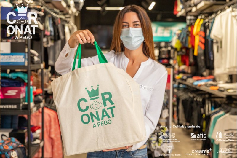 La Concejalía de Comercio i Creama i la Asociación de Comerciantes presentan la campaña de reactivación Corona't a Pego  La Concejalía de Comercio i Creama i la Asociación de Comerciantes presentan la campaña de reactivación Corona't a Pego