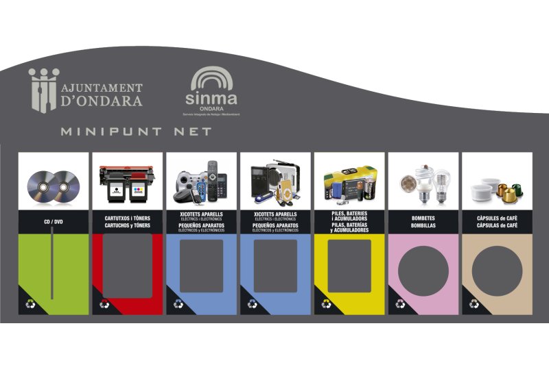 Ondara optimiza la capacidad de reciclaje con los “Minipunts nets urbans” Ondara optimiza la capacidad de reciclaje con los “Minipunts nets urbans”