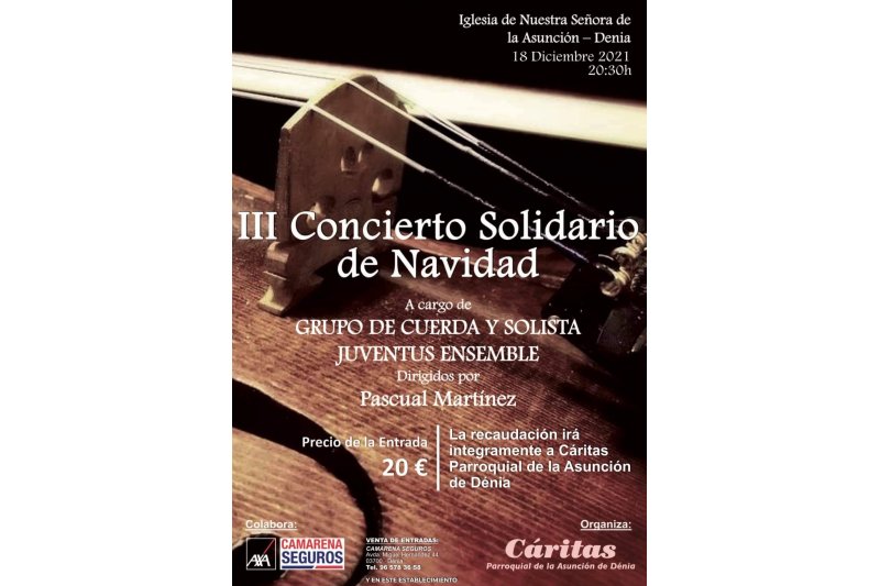 El Concierto Solidario de Navidad se celebra este sábado El Concierto Solidario de Navidad se celebra este sábado
