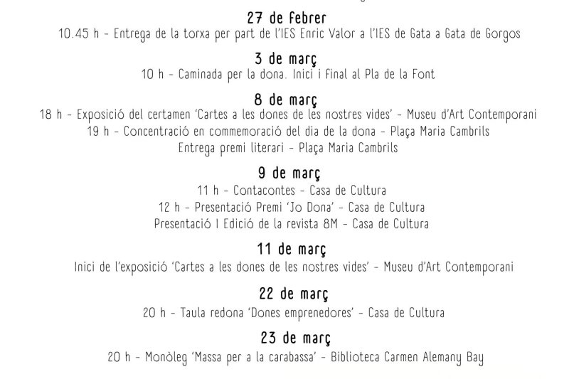 La Regidoria d’Igualtat de Pego acompanyarà el premi “Jo Dona 2024” amb la presentació d’una revista divulgativa al voltant de l’empoderament femení La Regidoria d’Igualtat de Pego acompanyarà el premi “Jo Dona 2024” amb la presentació d’una revista divulgativa al voltant de l’empoderament femení