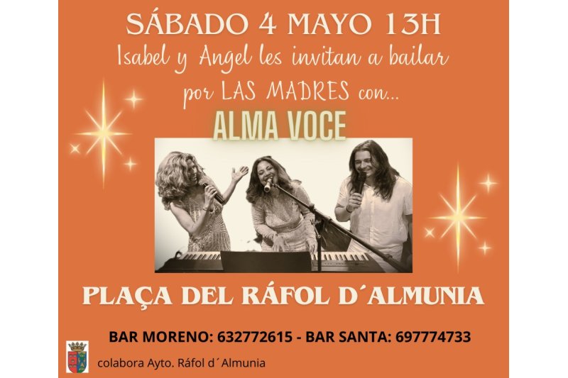 Plan para este sábado en El Ràfol: música dedicada a las madres a la hora del vermut Plan para este sábado en El Ràfol: música dedicada a las madres a la hora del vermut