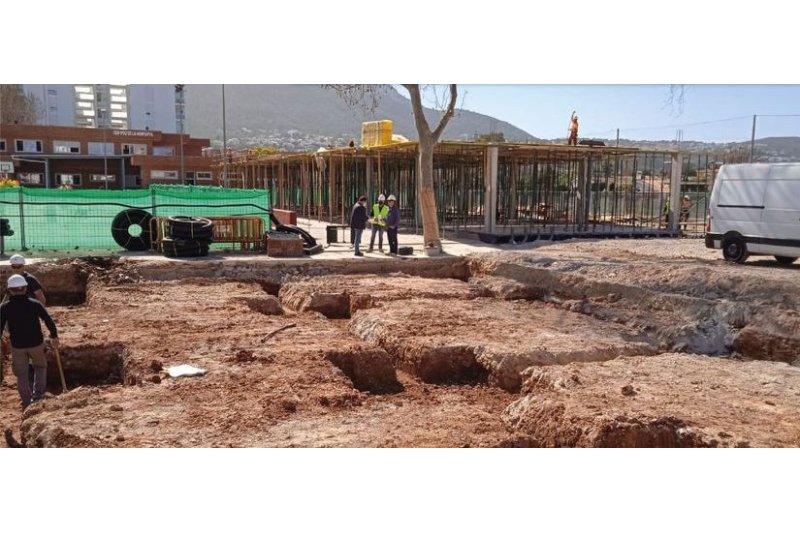 Las obras que no paran en Dénia: Avanza a buen ritmo el nuevo aulario del colegio Pou de la Muntanya  Las obras que no paran en Dénia: Avanza a buen ritmo el nuevo aulario del colegio Pou de la Muntanya