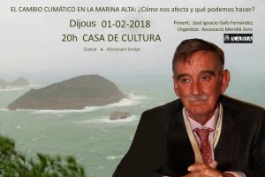 Meridià Zero ofrece una conferencia sobre el cambio climático en Xàbia