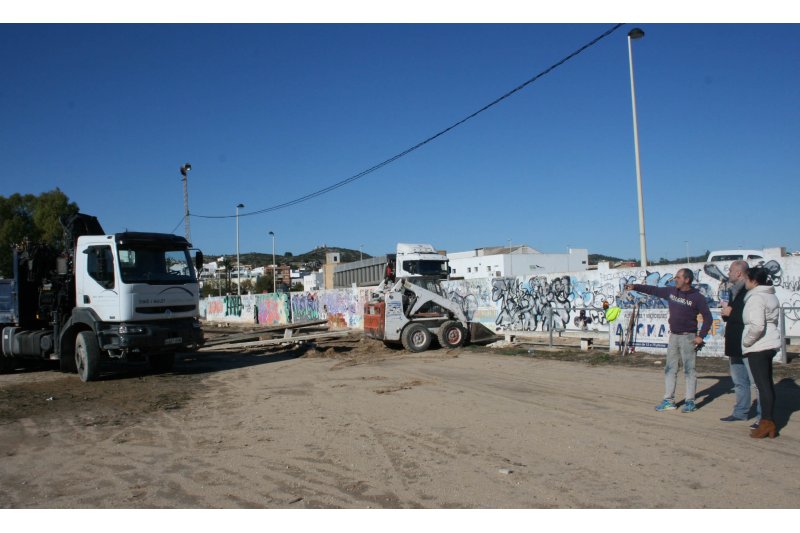 Comencen les obres de la zona verda de Les Sorts a Gata Comencen les obres de la zona verda de Les Sorts a Gata