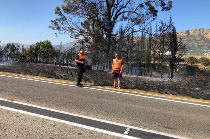 Un incendio en Gata afecta al Arbre de la Rana  Un incendio en Gata afecta al Arbre de la Rana
