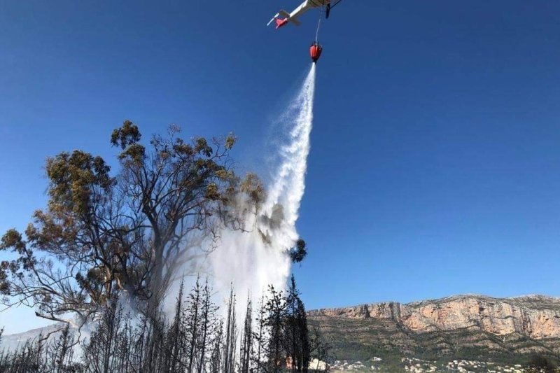 Un incendio en Gata afecta al Arbre de la Rana  Un incendio en Gata afecta al Arbre de la Rana