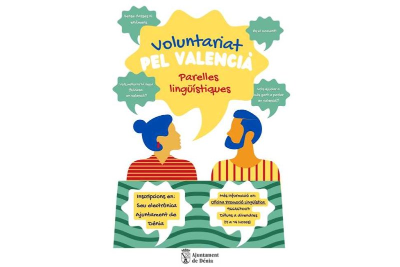 Dénia reimpulsa el programa “Voluntariado por el valenciano” Dénia reimpulsa el programa “Voluntariado por el valenciano”
