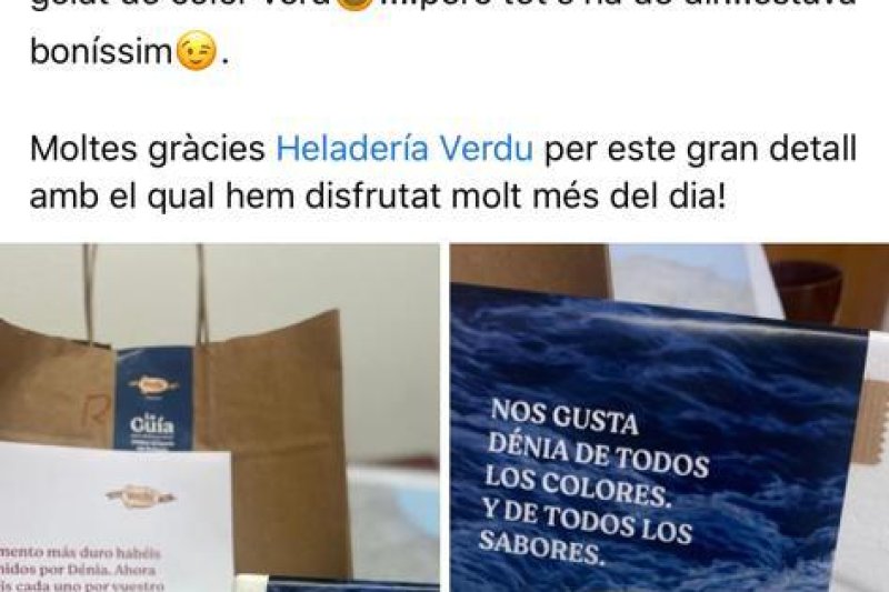 Los políticos de Dénia reciben helados del color de sus “rivales” para que hagan política más allá de sus colores  Los políticos de Dénia reciben helados del color de sus “rivales” para que hagan política más allá de sus colores