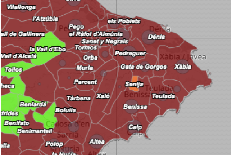 El virus continúa extendiéndose en la comarca por encima de los 1.000 casos y se contabiliza un nuevo fallecido en Calp El virus continúa extendiéndose en la comarca por encima de los 1.000 casos y se contabiliza un nuevo fallecido en Calp