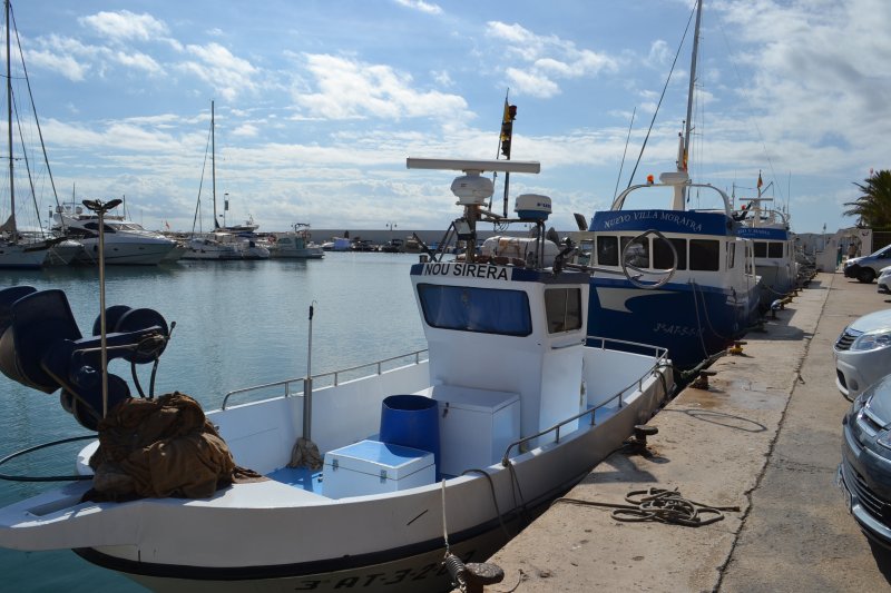 Tres de tresmall al port de Moraira Tres de tresmall al port de Moraira