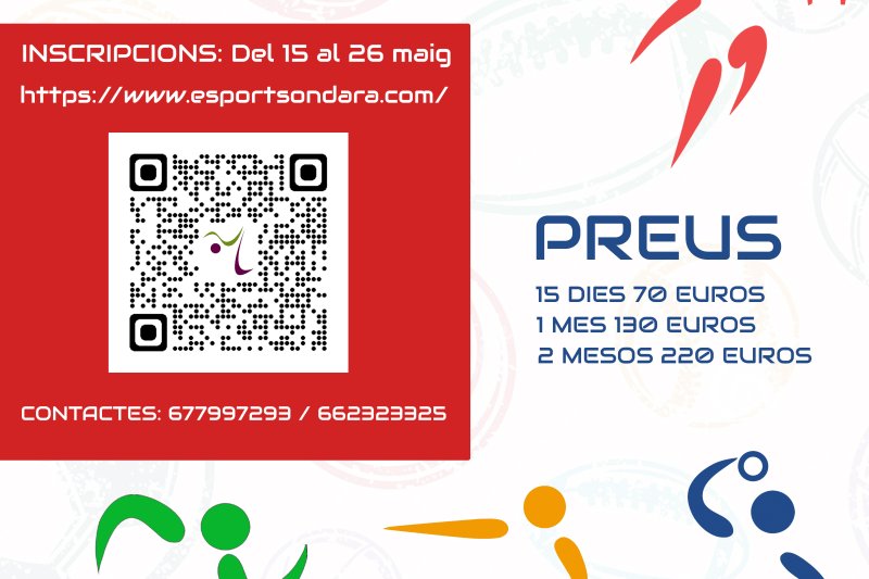 Las escuelas de verano de Ondara abren las inscripciones del 15 al 26 de mayo Las escuelas de verano de Ondara abren las inscripciones del 15 al 26 de mayo