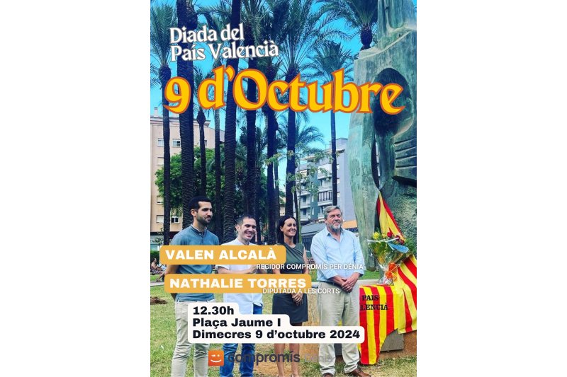 Compromís per Dénia celebra un año más el 9 de Octubre con el acto político propio en la plaza Jaume I Compromís per Dénia celebra un año más el 9 de Octubre con el acto político propio en la plaza Jaume I