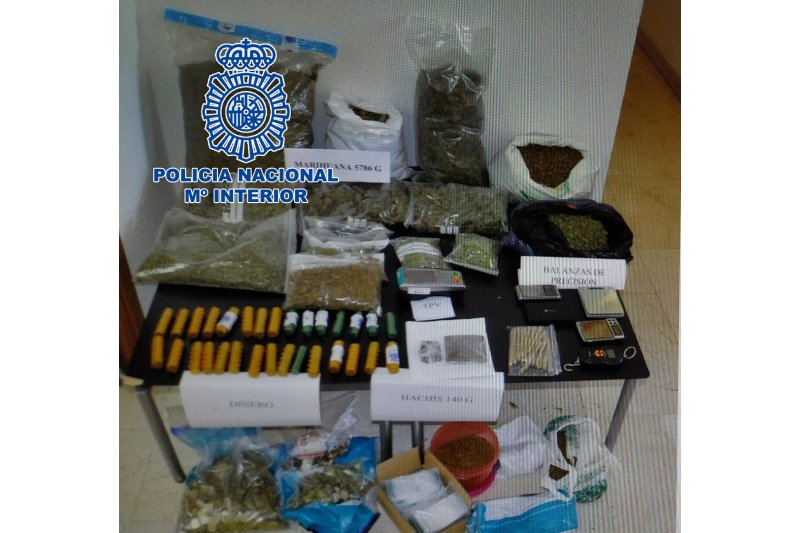 La Policía Nacional detiene a cuatro personas que utilizaba una asociación para traficar con marihuana La Policía Nacional detiene a cuatro personas que utilizaba una asociación para traficar con marihuana
