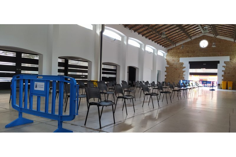 Todo a punto para que el Prado de Ondara sea espacio de vacunación masiva desde el 24 de mayo Todo a punto para que el Prado de Ondara sea espacio de vacunación masiva desde el 24 de mayo