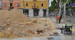 Las obras en el solar del antiguo ambulatorio se reactivan... con dos trabajadores  Las obras en el solar del antiguo ambulatorio se reactivan... con dos trabajadores