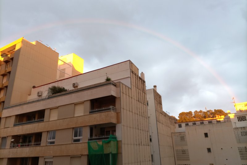 Un arcoiris para despertarse este domingo Un arcoiris para despertarse este domingo
