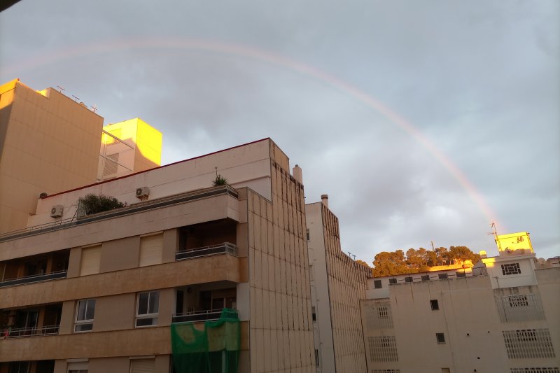 Un arcoiris para despertarse este domingo Un arcoiris para despertarse este domingo