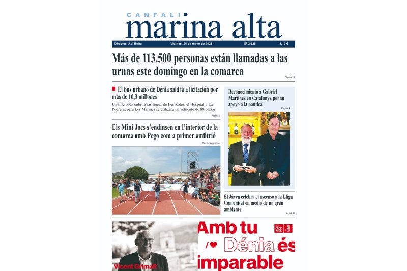 CANFALI MARINA ALTA, a la venta hoy viernes CANFALI MARINA ALTA, a la venta hoy viernes