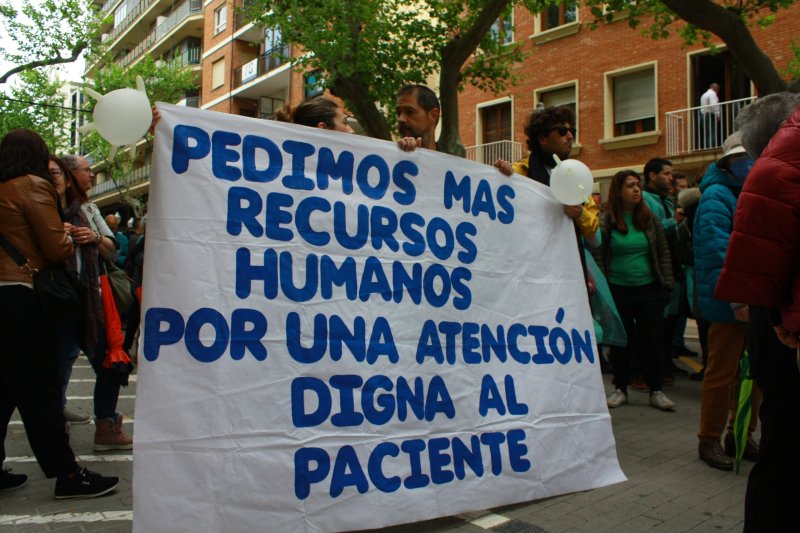 Alto seguimiento de la huelga de los trabajadores de la sanidad  Alto seguimiento de la huelga de los trabajadores de la sanidad