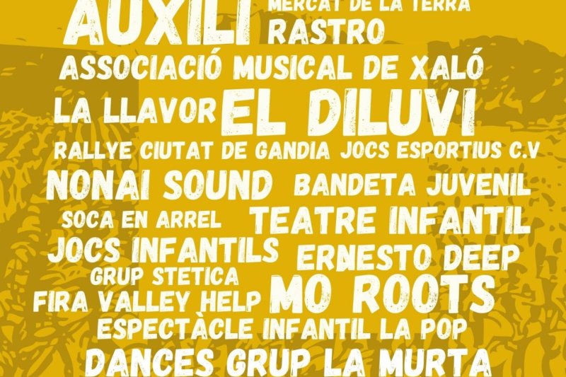 Xalònia complirà Xaló de cultura popular este cap de setmana  Xalònia complirà Xaló de cultura popular este cap de setmana
