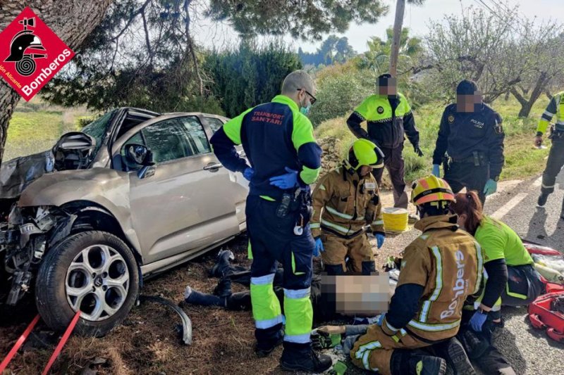 Un hombre de 80 años muere en accidente de tráfico en Benissa  Un hombre de 80 años muere en accidente de tráfico en Benissa