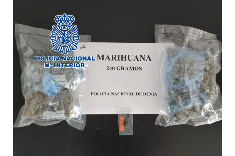 La Policía Nacional detiene en Dénia a un hombre que ocultaba 250 gramos de marihuana en su coche La Policía Nacional detiene en Dénia a un hombre que ocultaba 250 gramos de marihuana en su coche