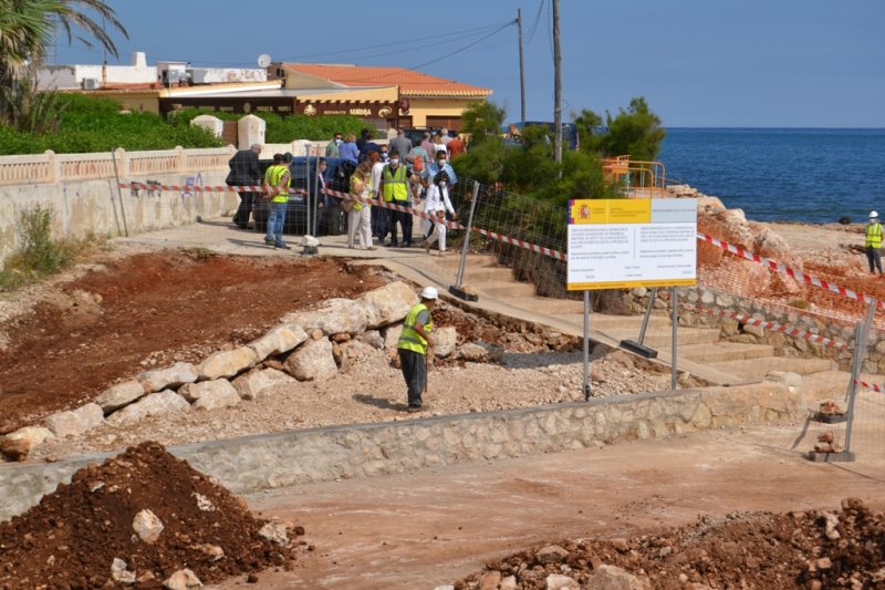 Las obras de reparación del litoral en Dénia estarán terminadas el 1 de julio Las obras de reparación del litoral en Dénia estarán terminadas el 1 de julio