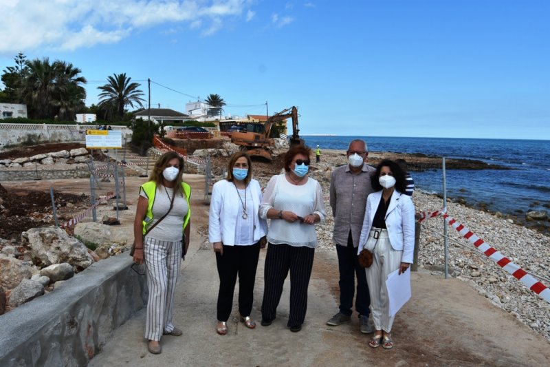 Las obras de reparación del litoral en Dénia estarán terminadas el 1 de julio Las obras de reparación del litoral en Dénia estarán terminadas el 1 de julio