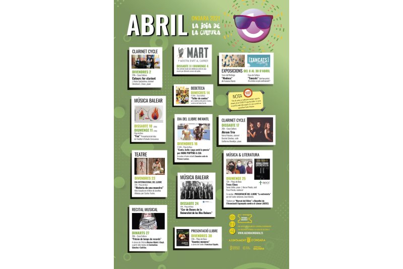 Cultura de Ondara traslada al auditorio la agenda cultural del fin de semana ante las previsiones de lluvia Cultura de Ondara traslada al auditorio la agenda cultural del fin de semana ante las previsiones de lluvia