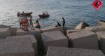 Rescate de un hombre en la escollera norte de Dénia Rescate de un hombre en la escollera norte de Dénia