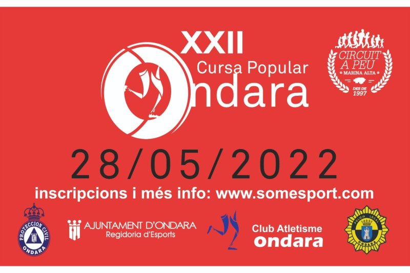 La Cursa Popular de Ondara vuelve a la normalidad el sábado 28 La Cursa Popular de Ondara vuelve a la normalidad el sábado 28