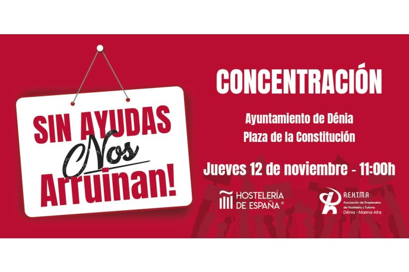 Los hosteleros se concentrarán este jueves frente al Ayuntamiento de Dénia para expresar su malestar por la falta de apoyo al sector  Los hosteleros se concentrarán este jueves frente al Ayuntamiento de Dénia para expresar su malestar por la falta de apoyo al sector