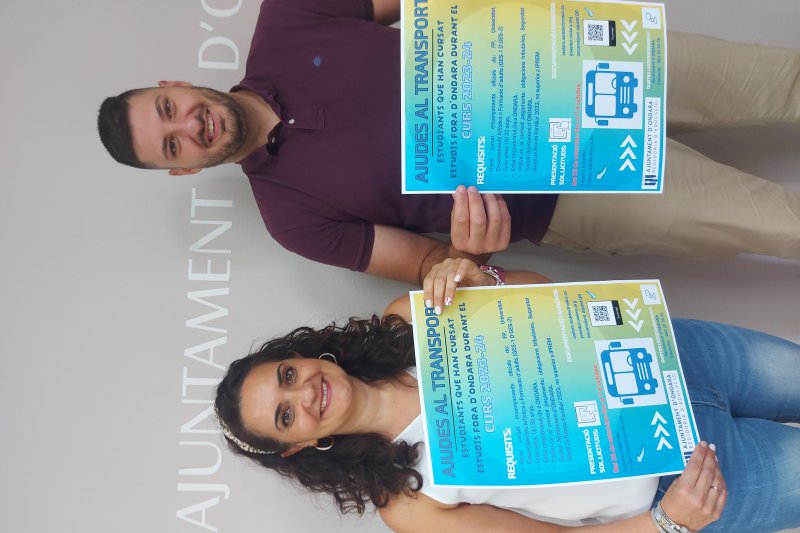 L’Ajuntament d’Ondara obri la sol·licitud a ajudes per al transport d’estudiants del municipi del 23 de setembre al 7 d’octubre L’Ajuntament d’Ondara obri la sol·licitud a ajudes per al transport d’estudiants del municipi del 23 de setembre al 7 d’octubre