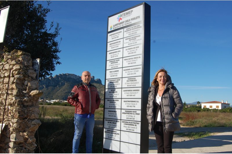 El Ayuntamiento de Els Poblets instala tótems publicitarios para promocionar el tejido empresarial local El Ayuntamiento de Els Poblets instala tótems publicitarios para promocionar el tejido empresarial local
