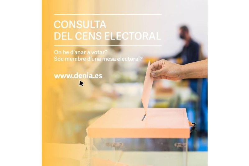 Los datos del censo electoral de Dénia se pueden consultar por internet  Los datos del censo electoral de Dénia se pueden consultar por internet