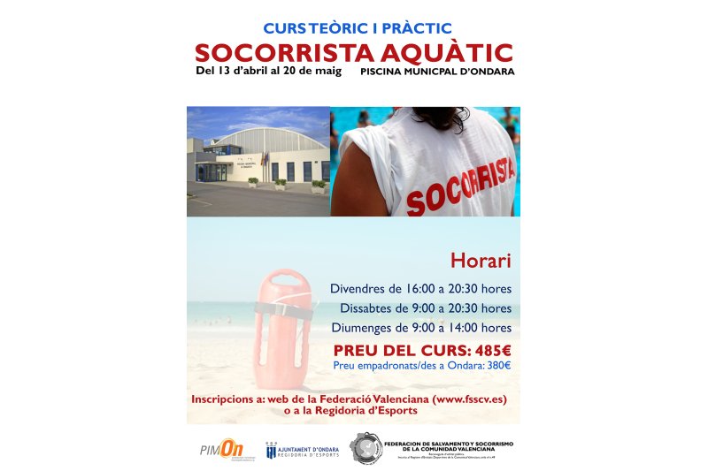 Esports i PIMON organitzen un curs de socorrisme aquàtic Esports i PIMON organitzen un curs de socorrisme aquàtic