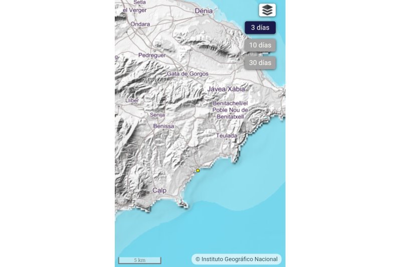 Un terremoto de baja intensidad se deja sentir en Calp, Benissa y Teulada Un terremoto de baja intensidad se deja sentir en Calp, Benissa y Teulada