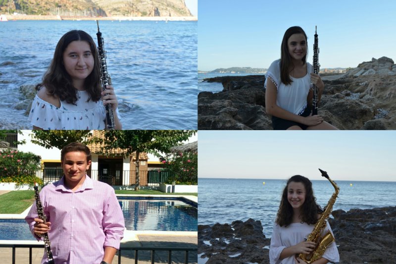 La banda de Xàbia  incorpora cuatro nuevos músicos por Santa Cecilia La banda de Xàbia  incorpora cuatro nuevos músicos por Santa Cecilia