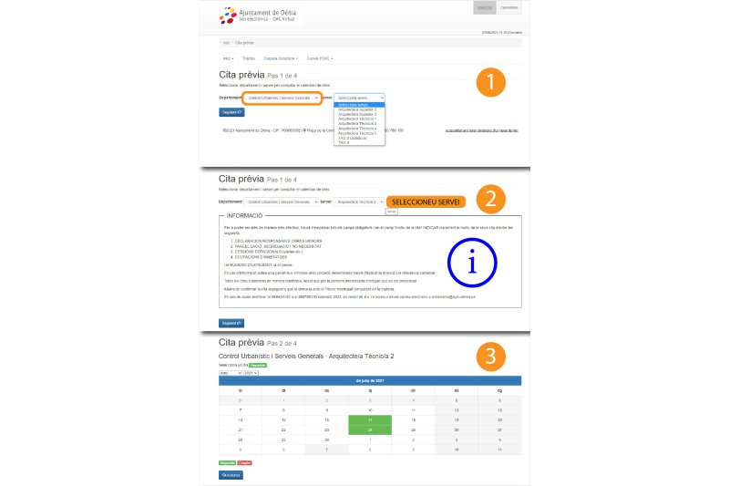 Cita previa con los técnicos de Urbanismo de Dénia a través de internet Cita previa con los técnicos de Urbanismo de Dénia a través de internet