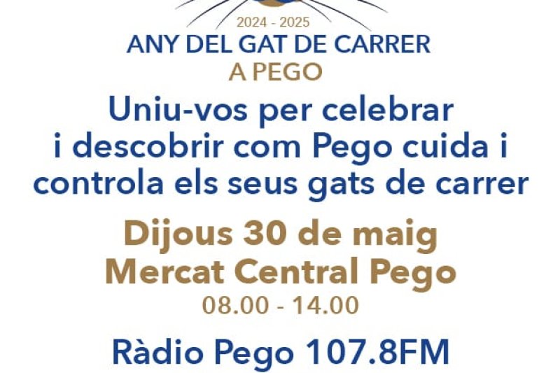 La Regidoria de Benestar Animal i Aprop es coordinen per a augmentar el control dels gats de carrer a Pego  La Regidoria de Benestar Animal i Aprop es coordinen per a augmentar el control dels gats de carrer a Pego