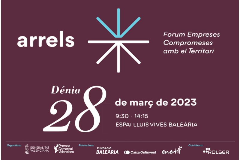 L’Espai Lluís Vives de Baleària será sede este martes 28 del primer Arrels Fòrum d’Empreses Compromeses amb el Territori L’Espai Lluís Vives de Baleària será sede este martes 28 del primer Arrels Fòrum d’Empreses Compromeses amb el Territori
