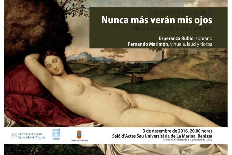 Recital de música antiga a la Seu Universitària de Benissa Recital de música antiga a la Seu Universitària de Benissa