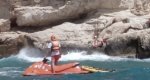 Rescate de un joven en la cala del Moraig  Rescate de un joven en la cala del Moraig