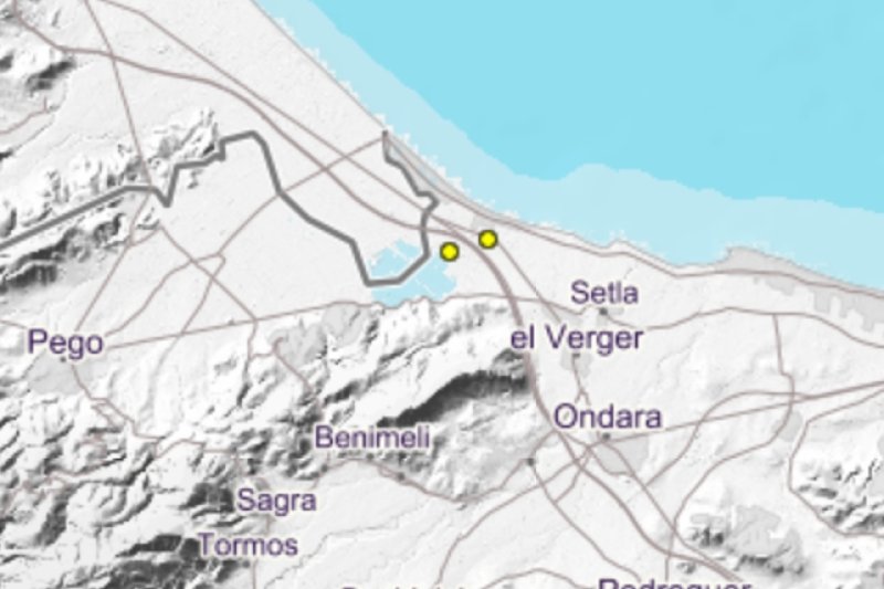 Pequeños temblores de tierra en El Verger y Els Poblets  Pequeños temblores de tierra en El Verger y Els Poblets