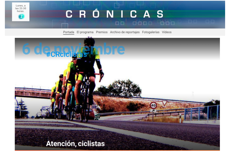 Los supervivientes del accidente en bibicleta de Oliva participan en un programa sobre seguridad viaria en la 2 de RTVE Los supervivientes del accidente en bibicleta de Oliva participan en un programa sobre seguridad viaria en la 2 de RTVE